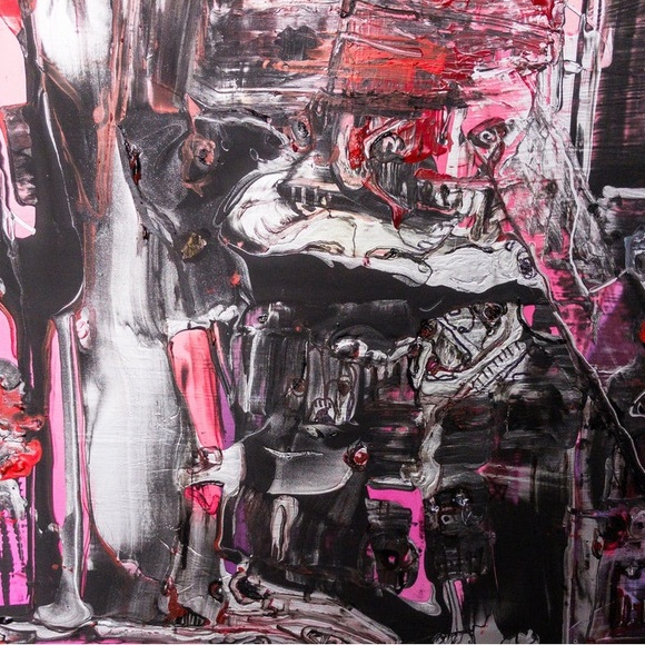 Demonic, demon, original large mixed media, dark devils, scary, art painting - Picture 7 of 11